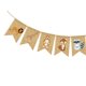 thumbnail image 4 of KAKOWELY Banderín de arpillera con estampado de animales coloridos, guirnalda de cola de golondrina con temática animal creativa, banderines, suministros para fiestas de cumpleaños infantiles, 4 of 5