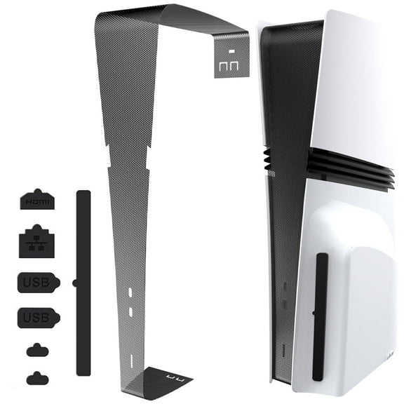 for PS5 Pro Center Dust Cover Net, Host Center Dust-Proof Filter Net Plugs, 8-in-1 Protective Mesh Film Cooling Vents Anti Pet Hair for PS5 Pro Disc & Digital Edition Console