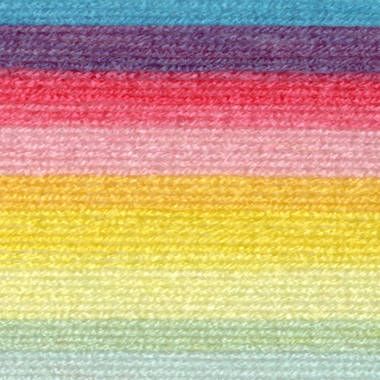 Lion Brand Yarn Mandala Baby Rainbow Falls Self-Striping Baby Light Acrylic Multi-color  Yarn 