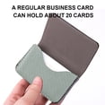 thumbnail image 3 of PU leather pocket credit card holder, business card holder, magnetic closed business card holder-Green+Red, 3 of 5
