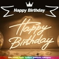 thumbnail image 6 of UPONRAY Happy Birthday Neon Signs, 16.5"*12.2" Dimmable & USB-Powered LED Neon Light, Stylish Wall Decor for Birthday Gift, Birthday Party, 6 of 12