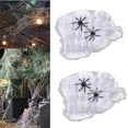 thumbnail image 4 of XIANXIAN 6 Colors Halloween Spider Webs Fake Spider Web Toy with Mini Plastic Spider Haunted House Decoration Props Halloween Party Supplies, 4 of 4
