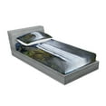 thumbnail image 2 of Ambesonne Landscape Fitted Sheet & Pillow Sham Set, America Cliffs Scene, Twinxl, Green Blue White, 2 of 2