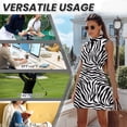 thumbnail image 6 of Yuyamidu Zebra Stripe Golf Dress for Women Anti Wrinkle Golf Outfits for Women Size 2XL Casual Sports Activewear Dress with Built in Shorts and Pockets Workout Dresses, 6 of 7