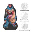 thumbnail image 4 of Balery Blue Dinosaur Funda de Asiento para Auto con Diseño - Cubierta Frontal Suave y Transpirable con Protector Antideslizante- 1 Unidad, 4 of 5