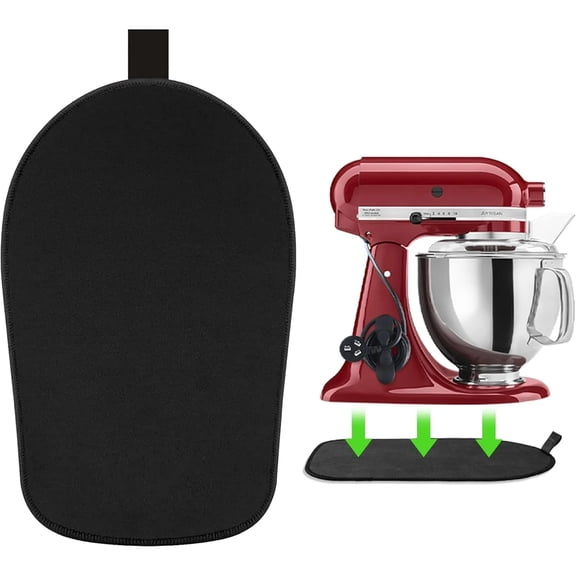 Sliding Mat for Kitchenaid Mixer, Mixer Mover Slider Mat Pad for Kitchenaid 4.5-5 Qt Tilt-Head Stand Mixer, Kitchen Appliance Slider Mat with 1 Kitchen Accessory
