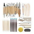 thumbnail image 1 of KLKCMS Pottery and Clay Tools Set Ceramic Clay Kit Sculpture Carving Pottery 45 Pieces, 1 of 8