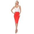 thumbnail image 4 of Women's Stretch Fit Bodycon Pencil Skirt Versatile Elegance, 4 of 6