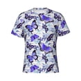 thumbnail image 3 of Naloa Butterflies Men's T-Shirt Sport T-shirt Men's Basic Tee Casual Men's Shirt, Round Neck, Short Sleeves - Medium, 3 of 5