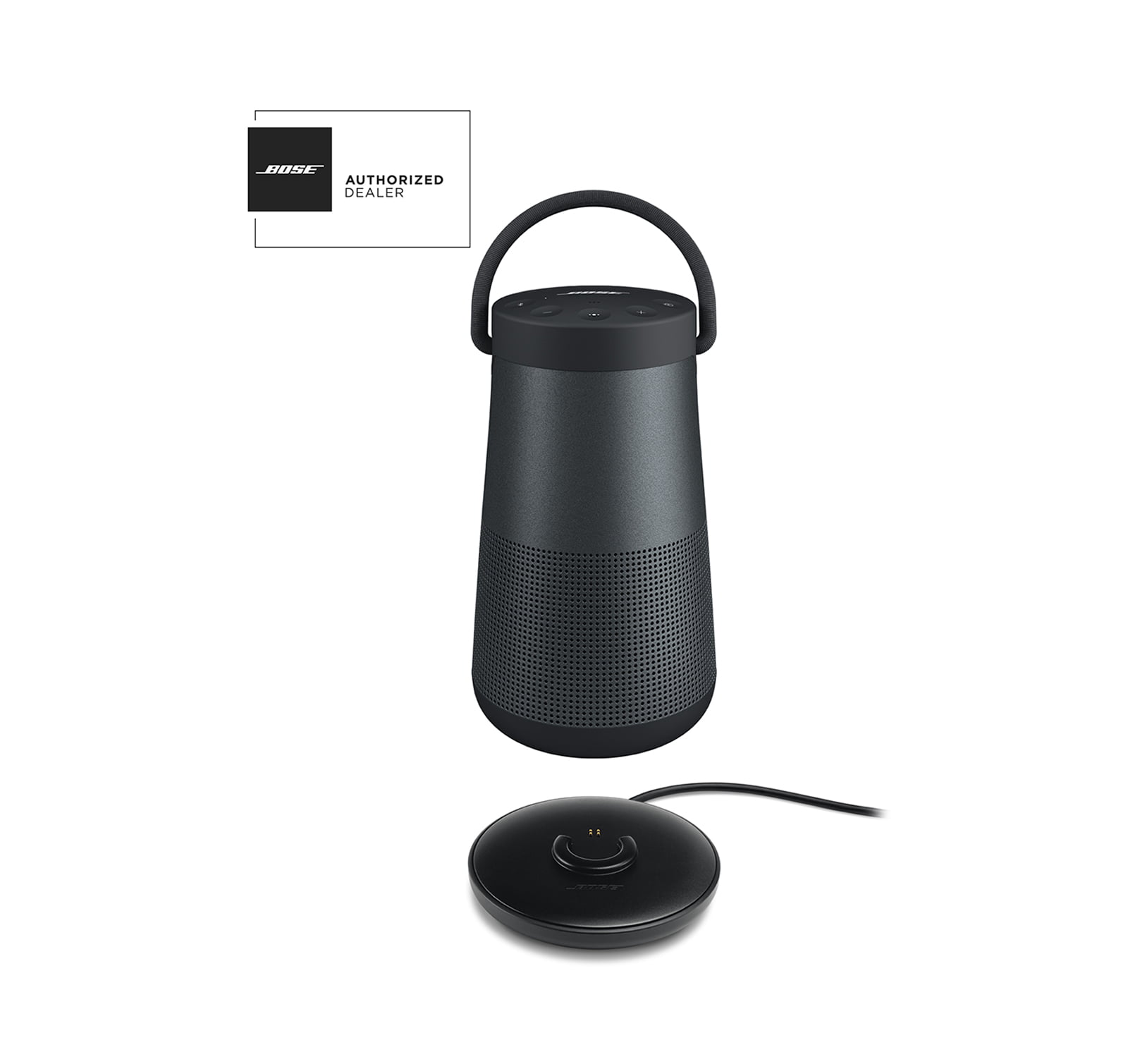 Bose SoundLink Revolve Plus Black Bluetooth Speaker and Charge Cradle Kit