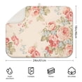 thumbnail image 2 of Microfibre Drying Mat for Kitchen Pioneer Dish Drying Drainer Mat Absorbent Colorful Floral Drying Mat Washing Up for Glass, Plate & Cup 18inch X 24inch, 2 of 5