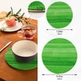 thumbnail image 3 of Pot Holders Trivets Set Cotton Potholders Set, Set of 2, Clover Green Wooden Board Hot Pot Trivets One 9.45 Inch and One 7 Inch for Kitchen Pans Bowl Teapot, 3 of 7