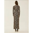 thumbnail image 5 of Leopard Print Bodycon Maxi Dress with Slit, 5 of 6