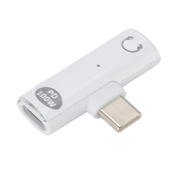 USB C to 3.5mm Audio Headphone Jack Adapter, USB C Female 100W Fast Charging Dongle Adapter for PD