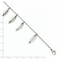 thumbnail image 2 of Chisel Stainless Steel Polished Diamond Shaped Dangles Bracelet, 2 of 2