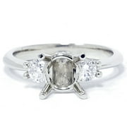 Pompeii 1/3ct Diamond Semi-Mount Engagement Ring 14K Setting (G/H,I1)