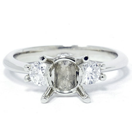 Pompeii 1/3ct Diamond Semi-Mount Engagement Ring 14K Setting (G/H,I1)