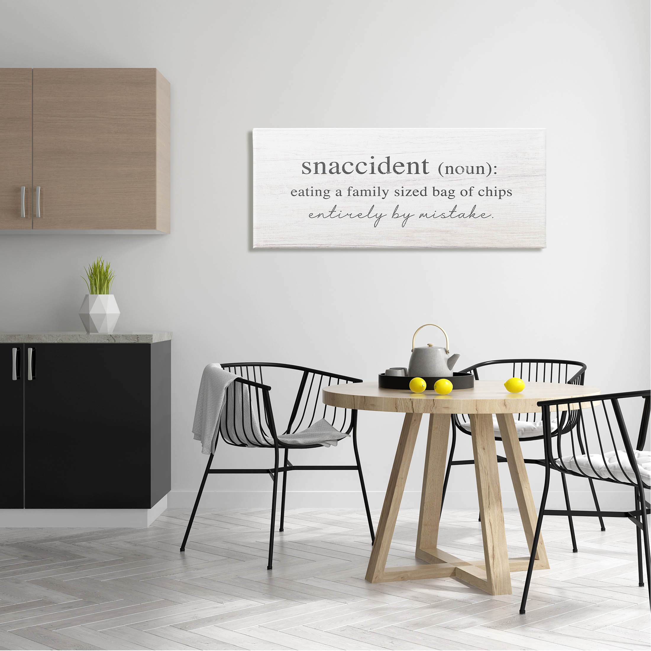 Stupell Industries Snaccident Definition Funny Kitchen Graphic Art Gallery Wrapped Canvas Print Wall Art, Design by Lil' Rue