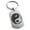 Silver, variant on Stainless Steel Peacock Feather Yin Yang Engraved Dog Tag Keychain Keyring