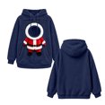 thumbnail image 6 of JAJAHO Unisex Christmas Santa Cat Hoodie Pet Holder Kitten Puppy Carriers Pullover Fuzzy Sweatshirt With Zipper Pouch, 6 of 6