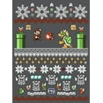 thumbnail image 2 of Nintendo Men's Mario and Bowser Ugly Christmas Sweater T-Shirt, 2 of 4