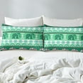 thumbnail image 3 of Erosebridal Hippie Elephant Comforter Cover Full, Bohemian Tribal Aztec Bedding Full Size, Green, Reversible 3pcs (No Comforter), 3 of 6
