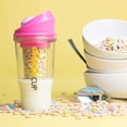 thumbnail image 3 of CRUNCHCUP Bundle & Save on Two Portable Cereal Tumblers - No Spoon, No Bowl, It's Cereal on the Go [Pink & Yellow], 3 of 5