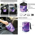 thumbnail image 4 of Jeiento Jumping Dolphin 12 Pack Car Seat Cover Full Set with Front Bucket Seat Cover Steering Wheel Armrest Cover Seatbelt Pads Trash Can Air Vent Holder Rear View Mirror Cover Coasters Keychain, 4 of 7
