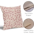 thumbnail image 4 of Vintage Flower Pillow Covers 18x18 Set of 2 Rustic Cute Small Floral Black Brown Old Style Decorative Throw Pillows Outdoor PillowCase Farmhouse Linen Cushion Case Decor for Home Sofa Couch Bed, 4 of 6