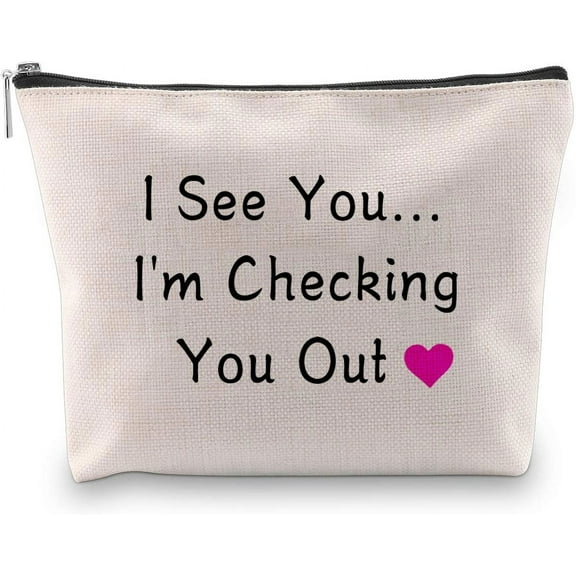 Zuo Bao Eurovision Song Contest The Story of Fire Saga Cosmetic Bag I See You I'm Checking You Out Makeup Organizer Pouch