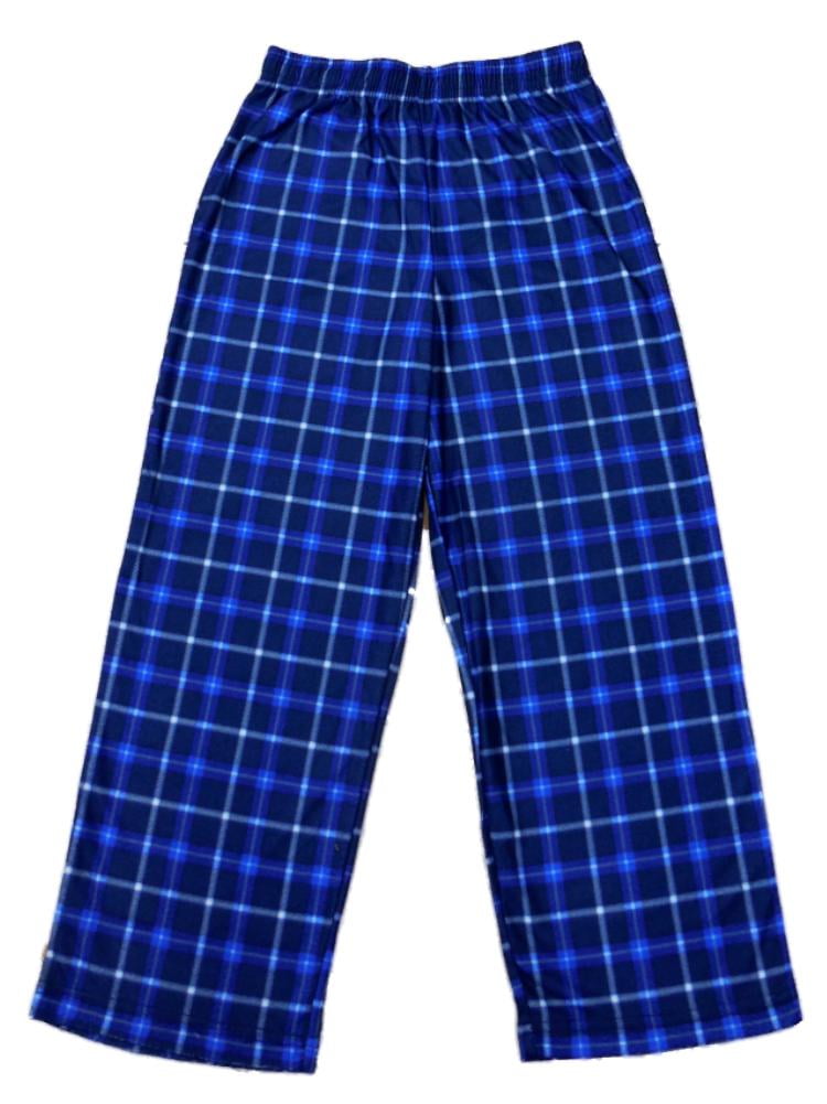 Jelli Fish Boys Blue Plaid Sleep Pants 