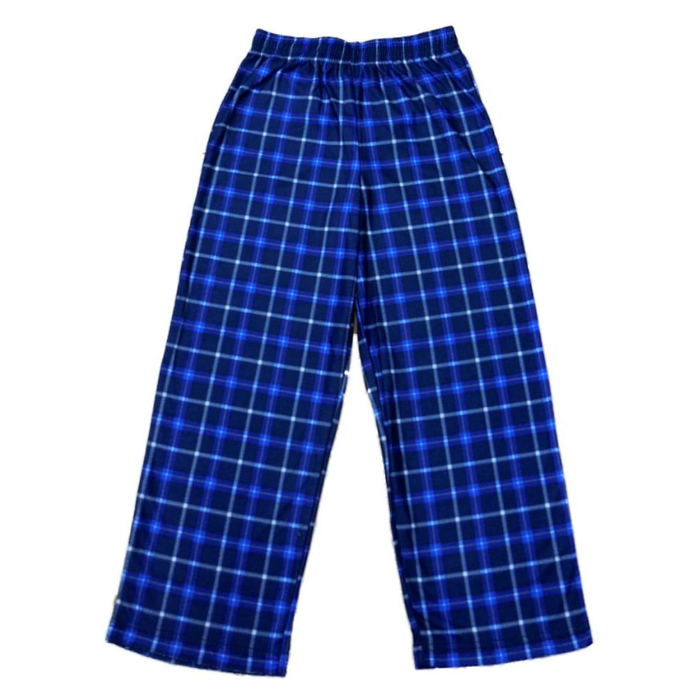 Jellifish Kids - Jelli Fish Boys Blue Plaid Sleep Pants Pajama Bottoms ...