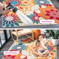 thumbnail image 3 of SAFAVIEH Cabana Molly Floral Indoor/Outdoor Area Rug, Ivory/Orange, 5'3" x 7'7", 3 of 18