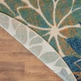 thumbnail image 6 of Nourison Aloha Tropical Blue Green 5'3" x Round Area Rug (5 Round), 6 of 9