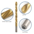 thumbnail image 3 of 13pcs Left Handed Drill Bit Set M2 HSS with Titanium Nitride Coating (1/16" - 1/4"), 3 of 7