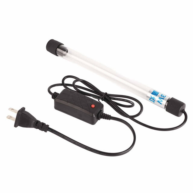 Luz Limpia Para Peceras, Esterilizador UV, Lámpara Limpia De Algas Para Acuario, Con Potentes Ventosas, Mantiene Una Buena Del Agua Y Reduce Las Algas, Para