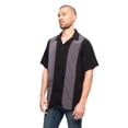 thumbnail image 4 of G-Style USA Men's Two Tone Retro Button Down Bowling Shirts, 4 of 5