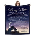 thumbnail image 1 of LHSHID Mom Gifts Fleece Blanket Best Birthday Gifts For Mom Mama Mommy Funny Mother Birthday From Daughter 30x40in, 1 of 5