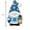 Blue, variant on QISIWOLE Red & White Gnome Acrylic Pendant, 2D Dwarf Hanging Ornament, 3.15 x 3.15 in Acrylic Gnome Ornament, for Christmas Tree Wreath Holiday Decor