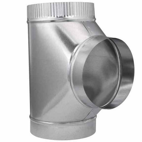 Imperial 7 in. X 7 in. X 7 in. Galvanized Steel Furnace Pipe Tee