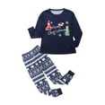 thumbnail image 4 of Qiylii Christmas Family Matching Pajama Set Parents-Child Long Sleeve T shirt Pants Sleepwear Nightwear Outfits, 4 of 6
