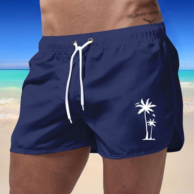 WILLBEST Pantalones Cortos Cargo para Hombre, de Verano, para Playa, Deportivos, de Moda, para Viajes, de Poliéster, con Estampado de Cocoteros de Colores.