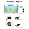 thumbnail image 4 of Fish Tank USB Fan, Hanging Mini Aquarium Cooling Fan, Quiet, Stable Temperature, 2 Levels Adjustable Small Fish Tank Fan, 70x65x115mm, 4 of 7