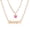 4, variant on Double Layer Acrylic Butterfly Necklace Letter Angel Pendant Long Chain Jewelry