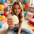 thumbnail image 6 of BingTong Realistic Whipped Cream Stress Toy – Slow Squeeze Ball, Soft Silicone Fidget for Anxiety Relief (White), 6 of 6