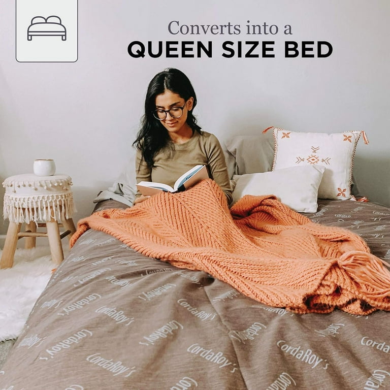 Cordaroy's chenille convertible bean bag chair to bed new arrivals