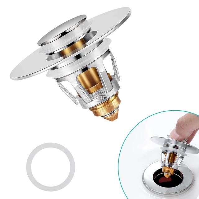 Tapón de desagüe emergente de latón HAPPUP para lavabo, 1,04-1,97"