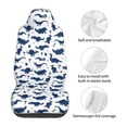 thumbnail image 5 of Honeii Cute Cartoon Dinosaur Print Car Seat Covers 2 Pieces, Full Set Universal Seat Covers for Cars, Waterproof Auto Seat Protectors, 5 of 7