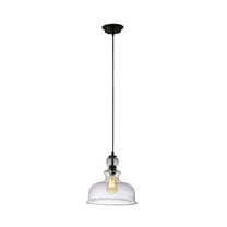 Radiance Goods Transitional 1 Light Oil Rubbed Bronze Ceiling Pendant 12" Wide