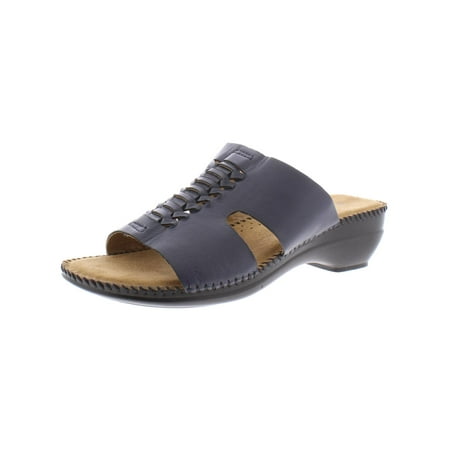 

Auditions Womens Rhonda Leather Slip On Heel Sandals